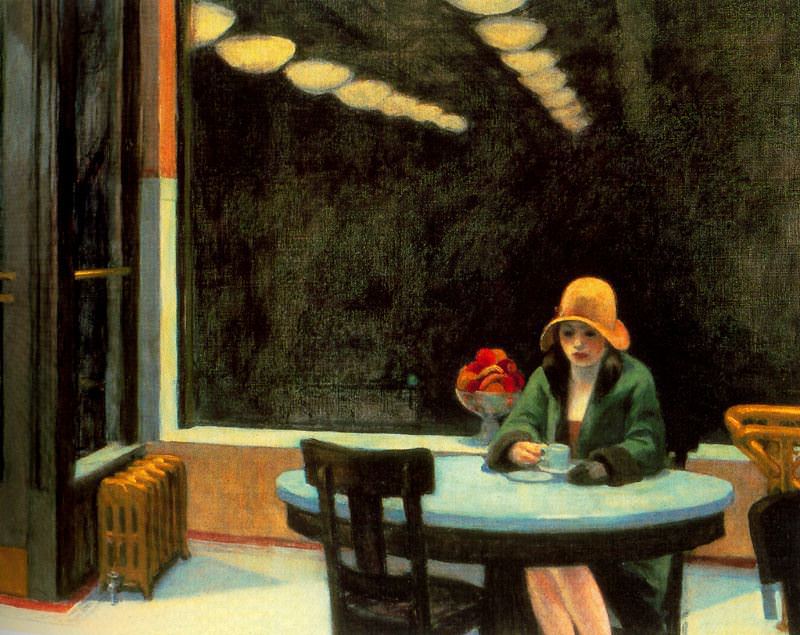 Automat, 1927 by Edward Hopper
