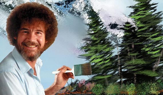 Bob Ross happy trees