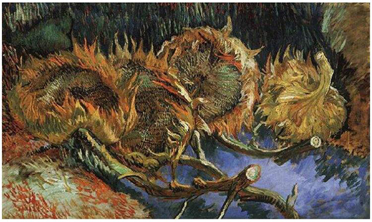 Four-Cut-Sunflowers