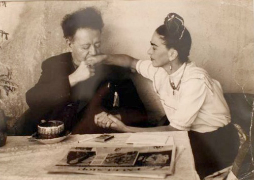 Early photos of Diego and Frida