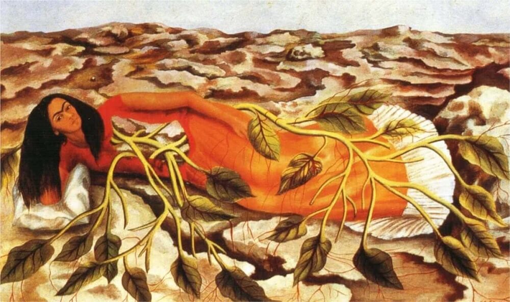 Frida-Kahlo-Roots - Painted in 1943