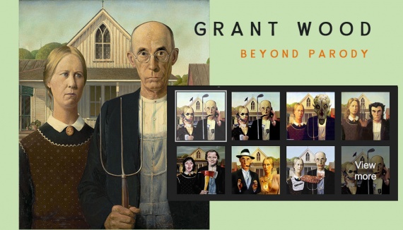 Grant Wood Parody