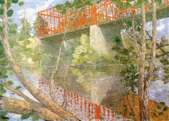 Red Bridge - His most famous painting.